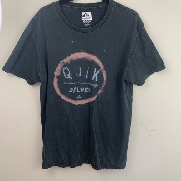 Men’s Quiksilver graphic logo scoop neck tee shirt - Picture 4 of 7